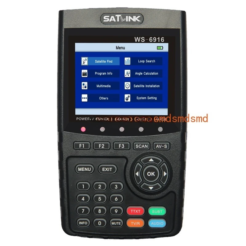 WS-6916 Original Satlink Satellite Finder DVB-S2 MPEG-2/MPEG-4 Satlink WS6916 High Definition Satellite Meter TFT LCD Screen