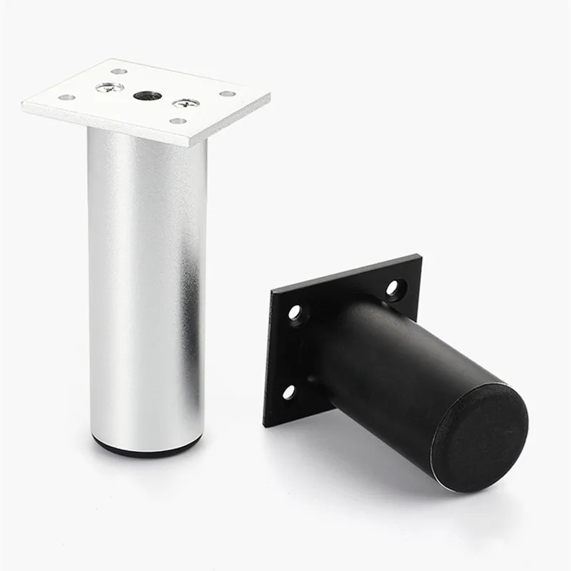 1Pcs 6-40cm Thickened Aluminum Alloy Cabinet Feet Metal Furniture Legs Adjustable TV Cabinet Support Bed Sofa Foot with Screws