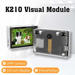 Módulo de reconocimiento visual K210 con cámara de 2MP para aprendizaje profundo de inteligencia Artificial con puerto serie compatible con MicroPython