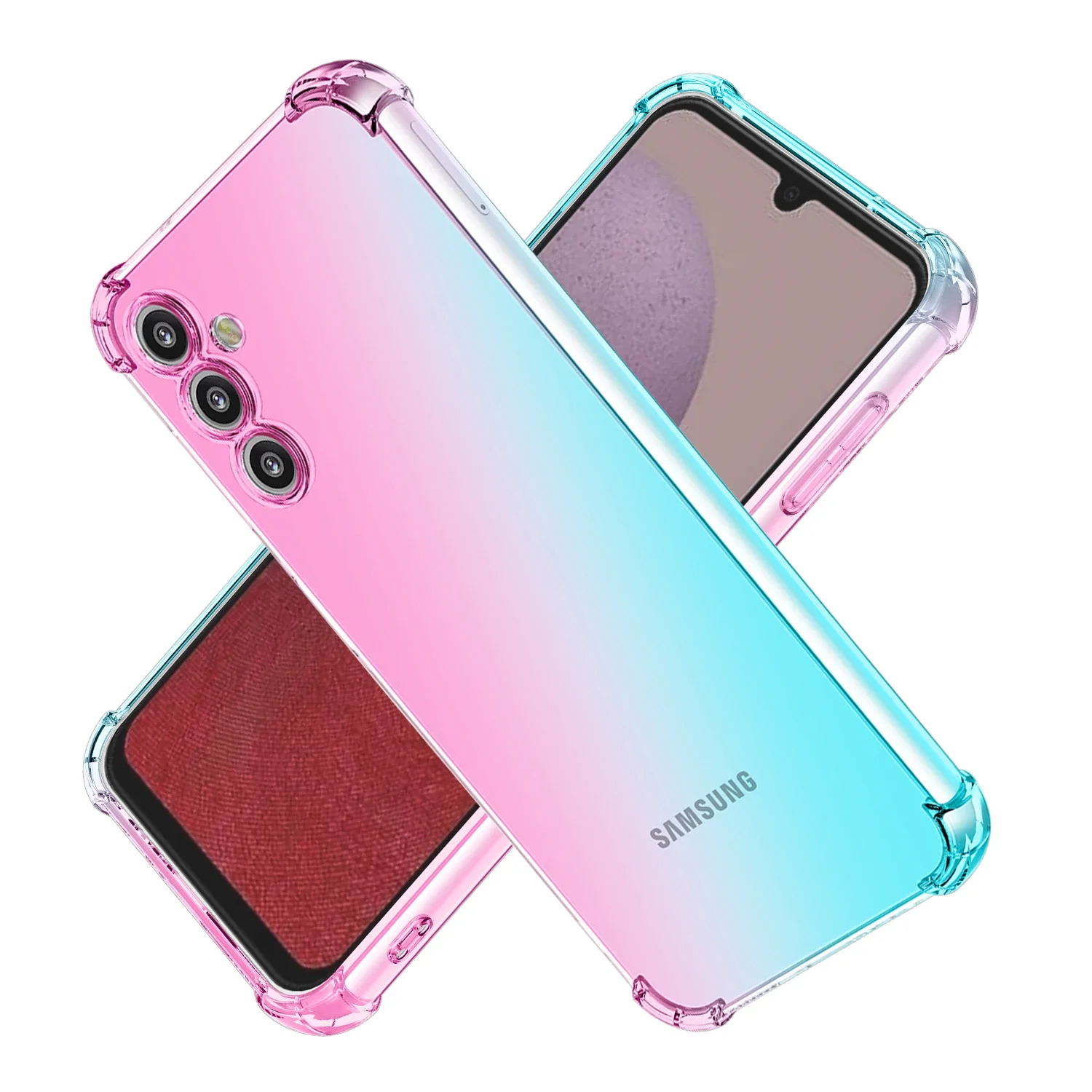 

Samsung Galaxy A04E A04S A04 M52 M13 A13 A23 A33 A53 Clear Cute Gradient Case Slim Anti Scratch Flexible TPU Shockproof Cover