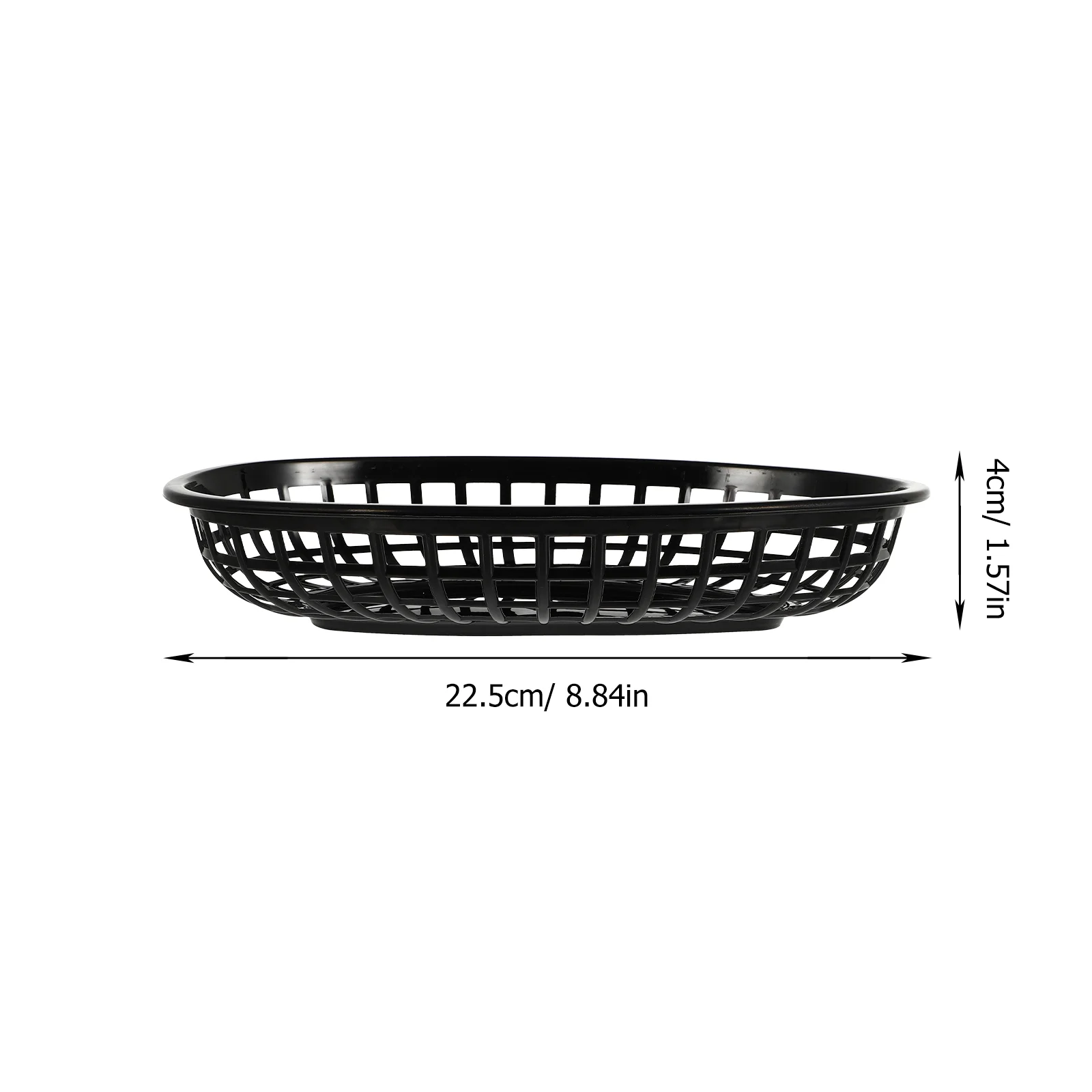 4 Pcs Bread Baskets Food Storage Snack Plate Hamburger Fruit Plastic Trays Fast Mini