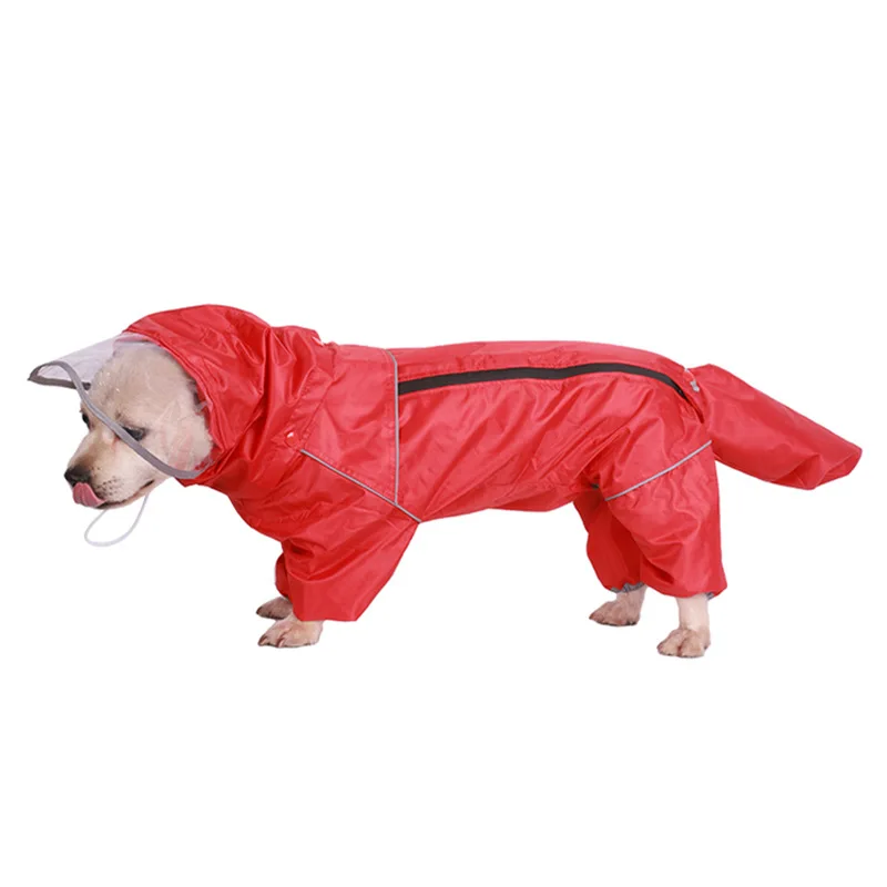 

Raincoat Puppy Raincoat Four-legged All-inclusive Medium And Small Dog Shiba Inu Bichon Schnauzer Teddy Rain Gear