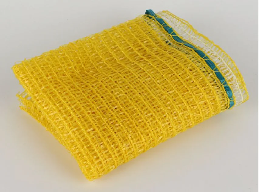 2025 مصنع الصين بالجملة 25 كجم 50 كجم تاريخ حصاد النخيل HDPE حقيبة تغليف الفاكهة للزراعة قبضة كيس شبكي