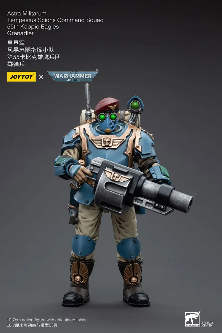 

JOYTOY Warhammer 40,000 Astra Militarum Tempestus Scions Command Squad 55th Kappic Eagles Grenadier Фигурки Куклы Игрушки