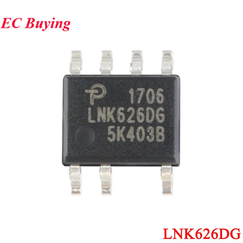 10Pcs/1pc LNK626DG LNK626 LNK626DG-TL SOIC-7 SOP-7 Switching Power Supply Chip AC/DC Switch Converter IC