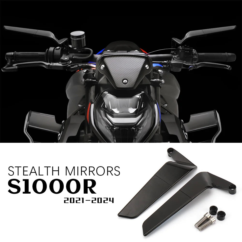 

Motorcycle Stealth Mirrors for BMW S1000R S 1000 R Accessories Adjustable Winglets Rear Mirror S1000 R S 1000R Parts 2021 - 2024