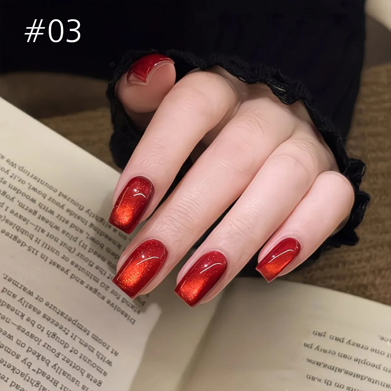 10MLMoney Red Cat Eye Gel Polish Cherry Diamond Sparkle Collection Christmas New Year Nail Art Sparkling Effect 2025 New Release