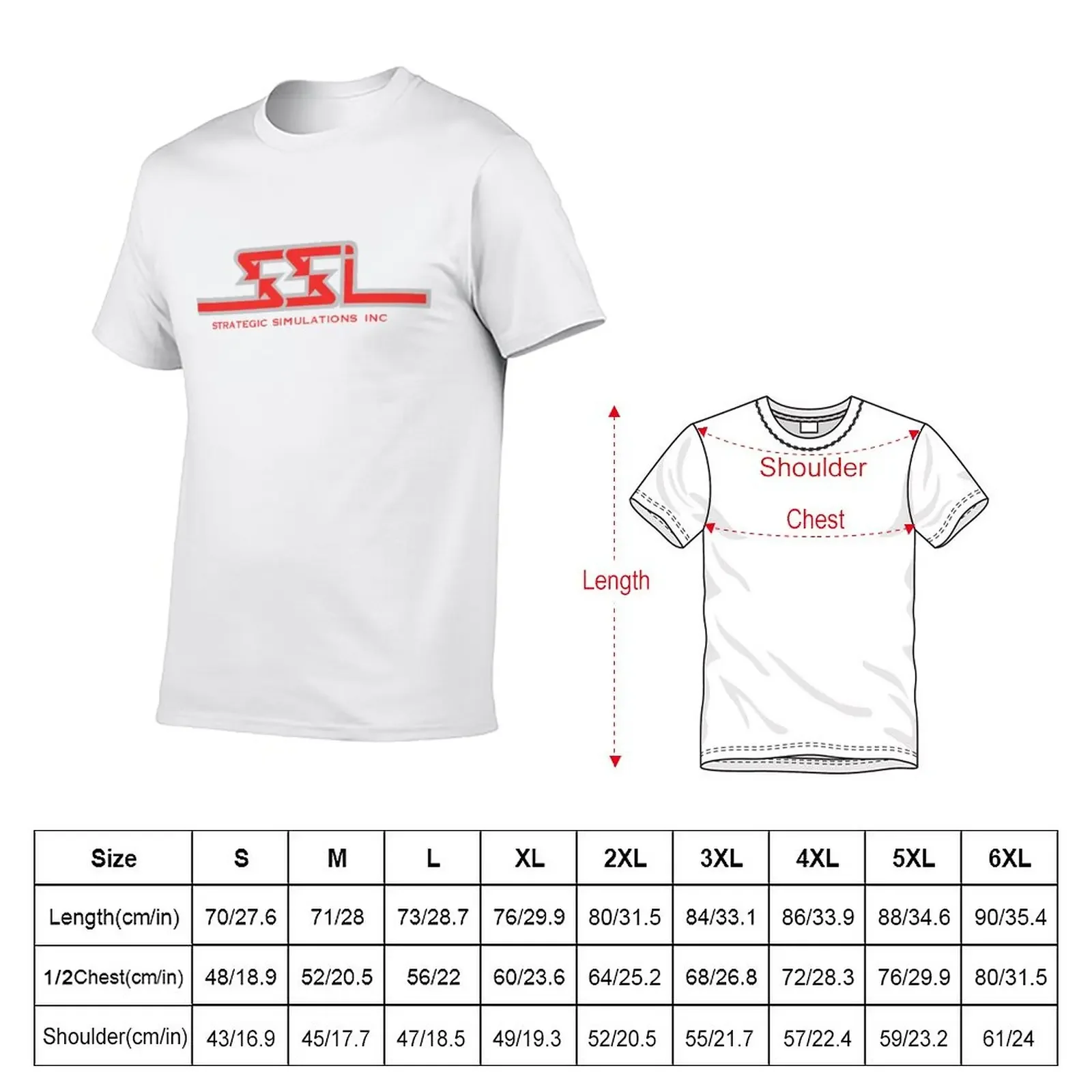 SSI Strategic Simulations Inc. Logo T-Shirt tees sweat men t shirt