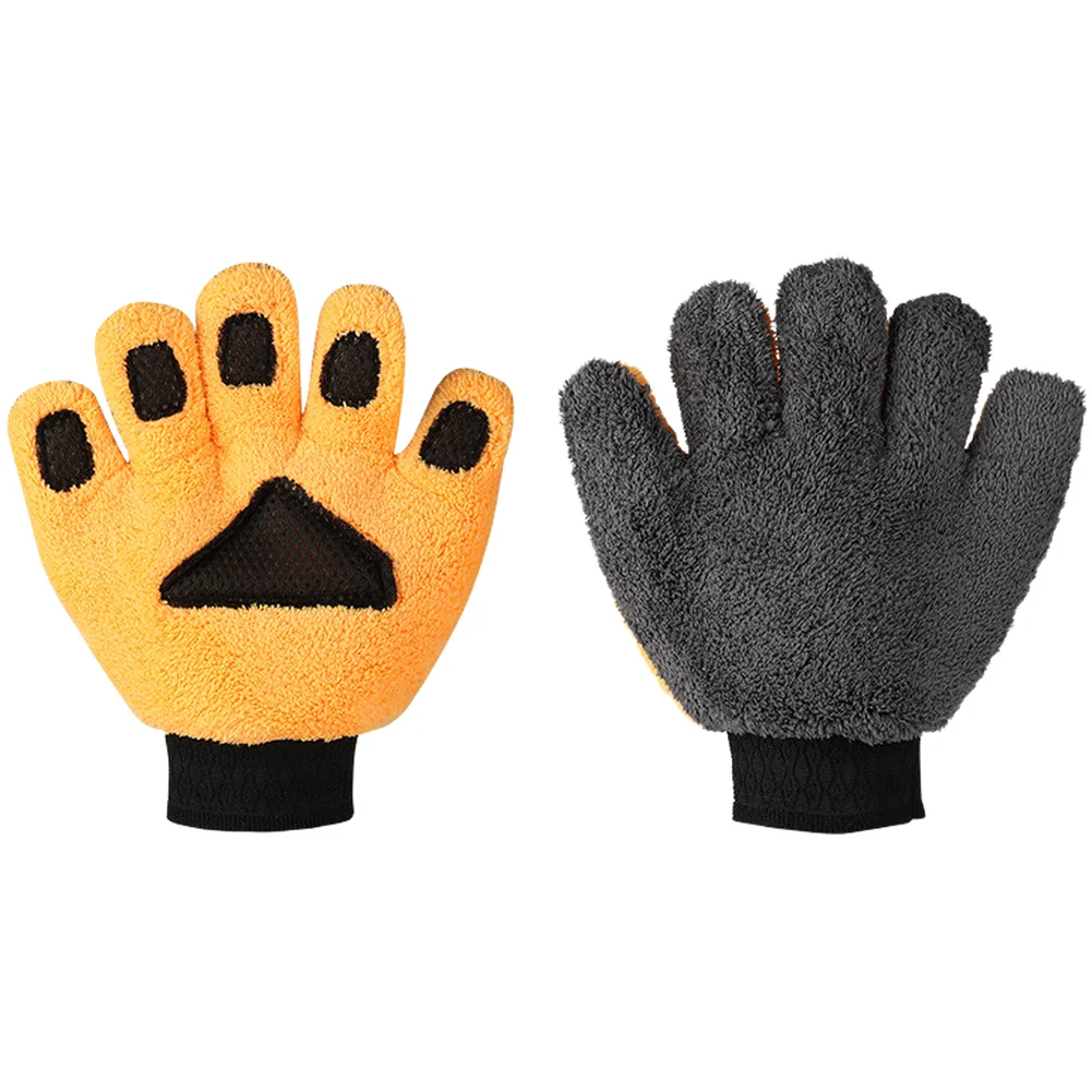 Stretchable Car Wash Glove with Five Finger Design for Precise Handling in Wheel Wells and Tight Cleaning Spaces 23.5cm