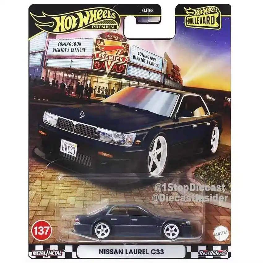 

Hot Wheels Premium Boulevard Die-Cast Car Set No.136-140 1/64 Scale Collectible Model Toys Ford GT Nissan