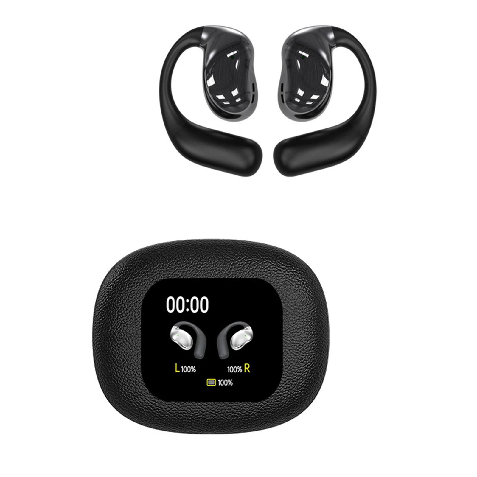 Bluetooth Earphones With LED Screen Cloud-like Wearing Connect Instantly Sports Headphones High