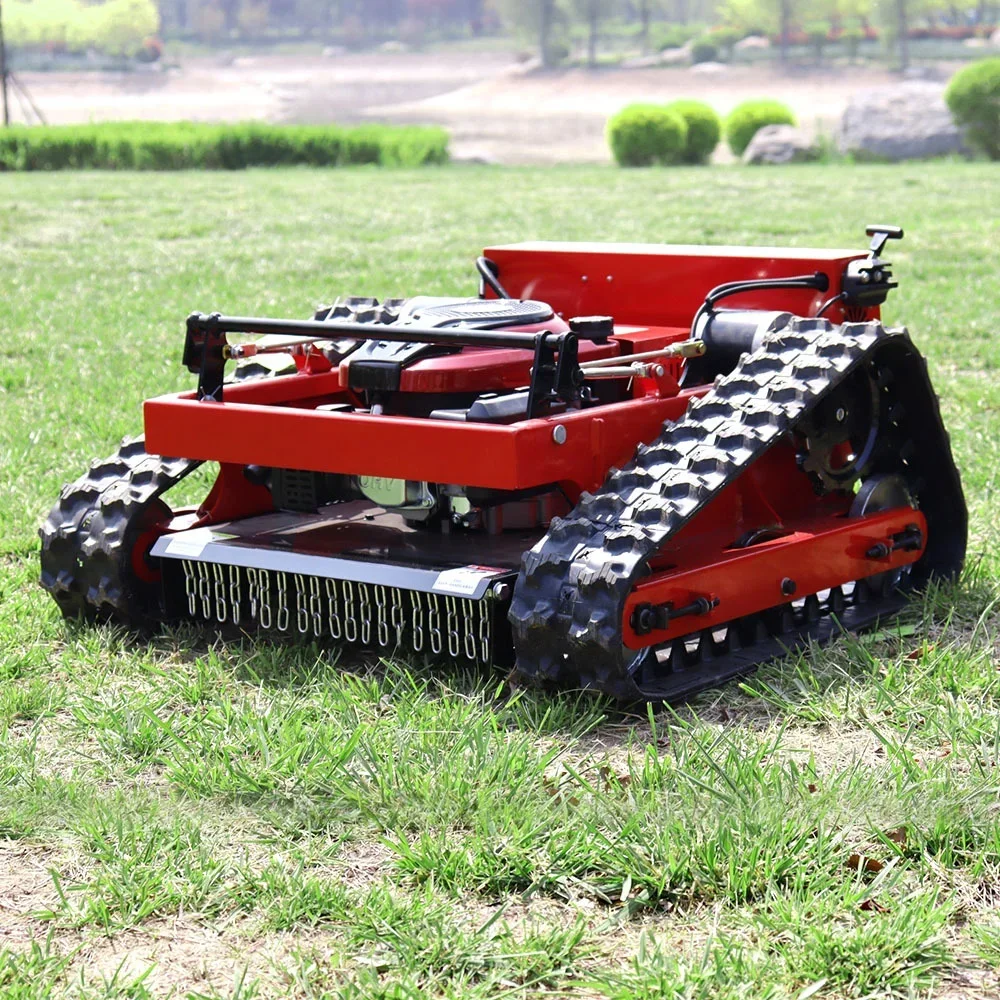 Mowers Rc Slope Lawn Mower Tracked All Terrain Remote Control Robot lawn Mowing Machine