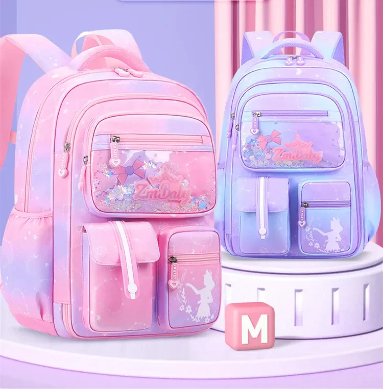 Bolsa de estudiante para niñas, mochila escolar rosa para niños y adolescentes, Bolsa Escolar Kawaii primaria, Linda mochila impermeable pequeña