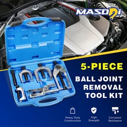 Masdsi 5 PCS Ball Joint Separator, Pitman Arm Puller, Tie Rod End Tool Set for Front End Service, Heavy Duty Pitman Arm, Tie Rod