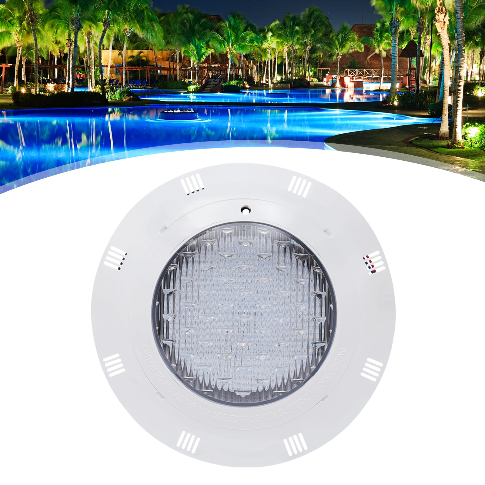 RGB45W Pool Light Vertical Pattern Swimming LED Pool SPA Light Underwater Lamp IP68