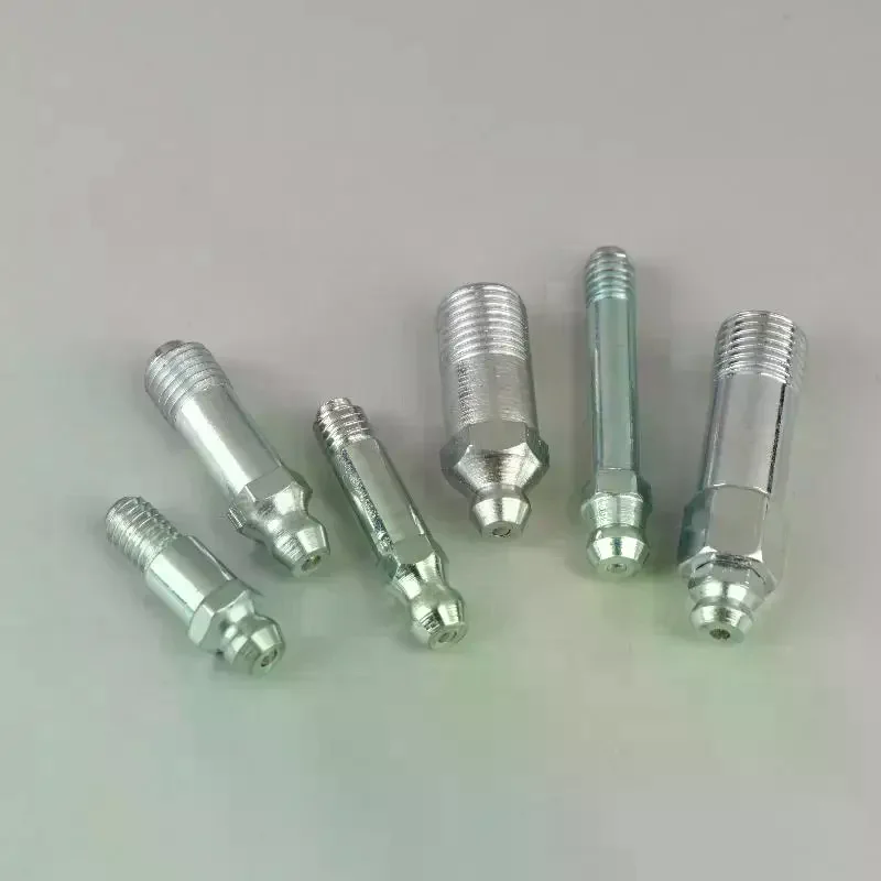 [MA]5Pcs Lengthened Grease Nipple Special Zerk M6 M8 M10 Metric Head Connector Straight Type[MA]