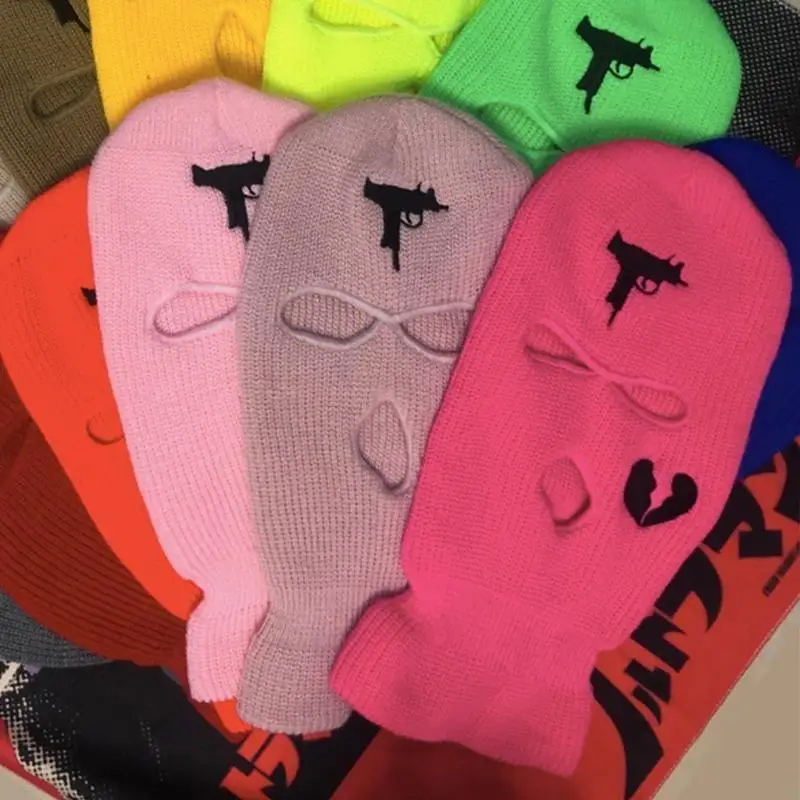 P88A قناع 3 فتحات قبعة مقاوم للرياح غطاء كامل للوجه قناع تزلج حراري للشتاء في الهواء الطلق #2