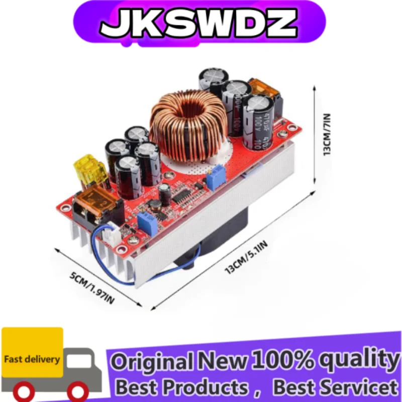 1800W 40A DC-DC Boost Converter Step Up Netzteil Modul 10-60V zu 12-90V Einstellbare Spannung ChargerJSWDZ