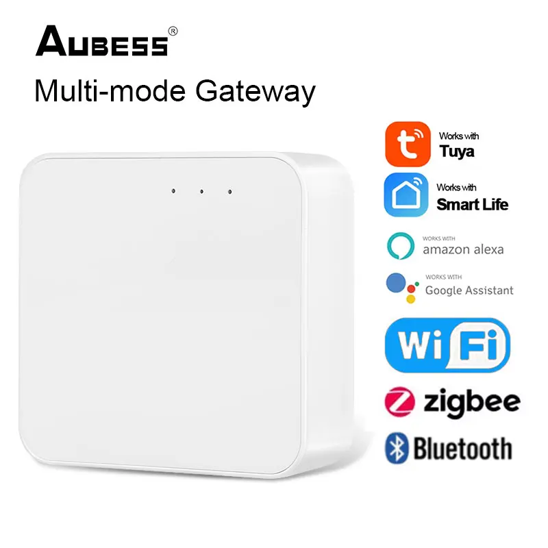 Tuya multi-modo inteligente gateway hub wifi bluetooth zigbee casa inteligente ponte de controle remoto trabalho com vida inteligente alexa casa do