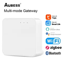 Tuya multi-modo inteligente gateway hub wifi bluetooth zigbee casa inteligente ponte de controle remoto trabalho com vida inteligente alexa casa do google