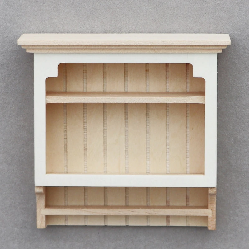 1:12 Casa delle bambole in miniatura Appeso a parete in legno Scaffale di stoccaggio Appendere espositore da cucina Scaffale per condimenti Mobili Modello Decor Toy