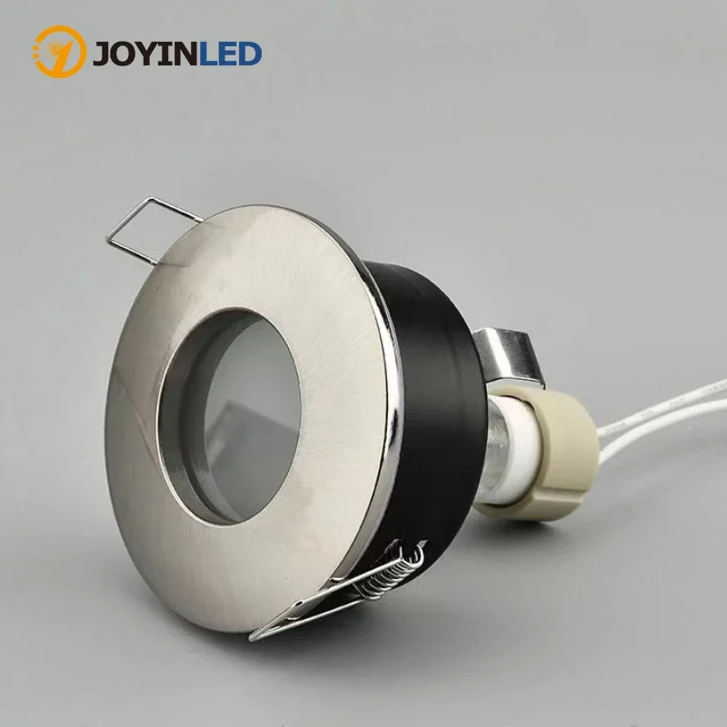 IP65 Round Square MR16 GU10 Downlight Housing Fitting Frame Zinc Alloy Anti Glare Lamp Spotlight Fixture Fitting Frame