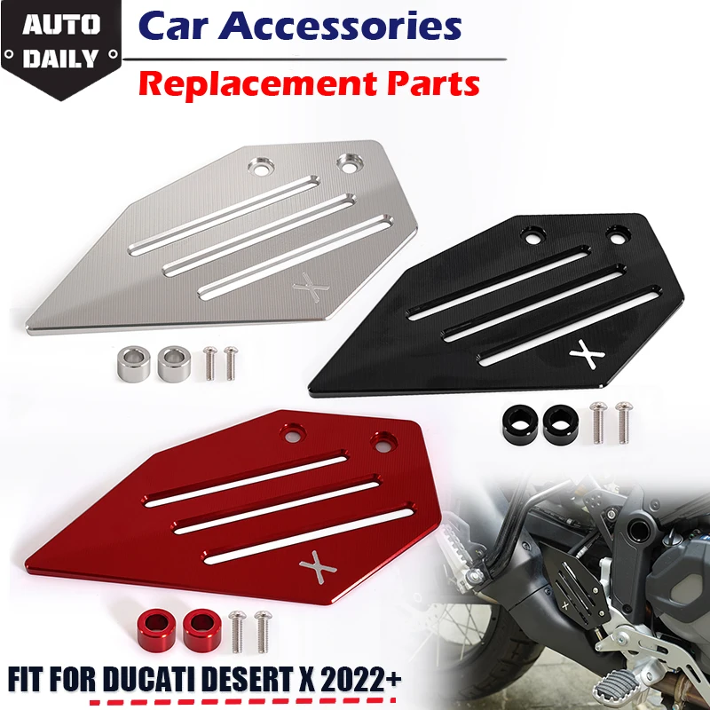 

Rhyming Motorcycle Rear Right Cover Brake Master Cylinder Guard Protection Lid Aluminum Fit For Ducati Desertx 2022 2023
