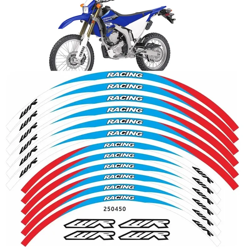 For YAMAHA WR250R WR250F WR450F Motorcycle Parts Contour Wheel Decoration Decal Sticker -13