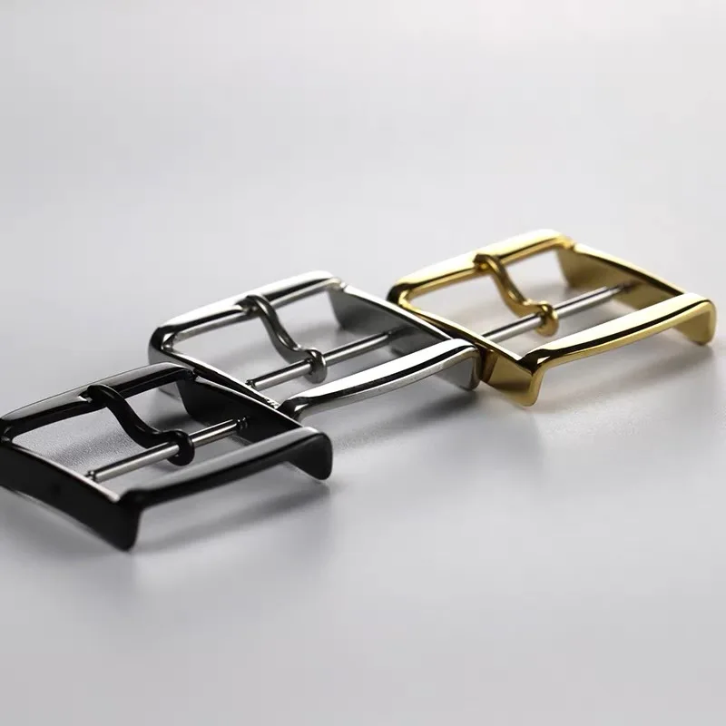 14 مللي متر 16 مللي متر 18 مللي متر 20 مللي متر 22 مللي متر 24 مللي متر جودة عالية الفولاذ المقاوم للصدأ تلميع مشبك ساعة استبدال ل حزام ساعة جلدي عالمي