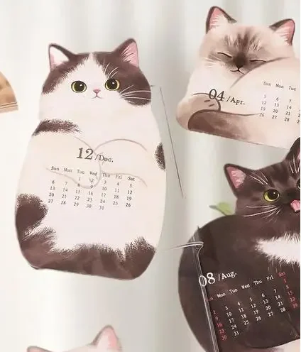 

2026 Cute Cat Dog Series Desk Calendar Table Planner Yearly Agenda Organizer Memo Notes For Home Office School Daily Scheduler