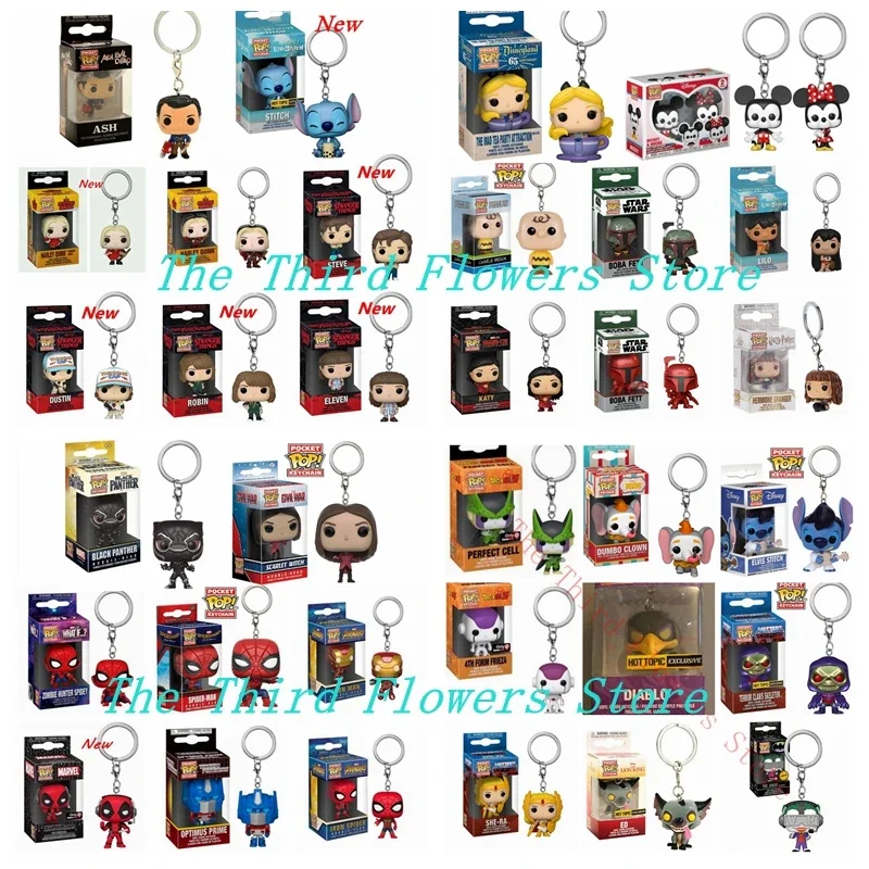 41 Styles Funko Keychain Terror Skeletor ED Lion SHE-RA Stitch Diablo Joker VR Keychains Action Collection Model Toys For Gift