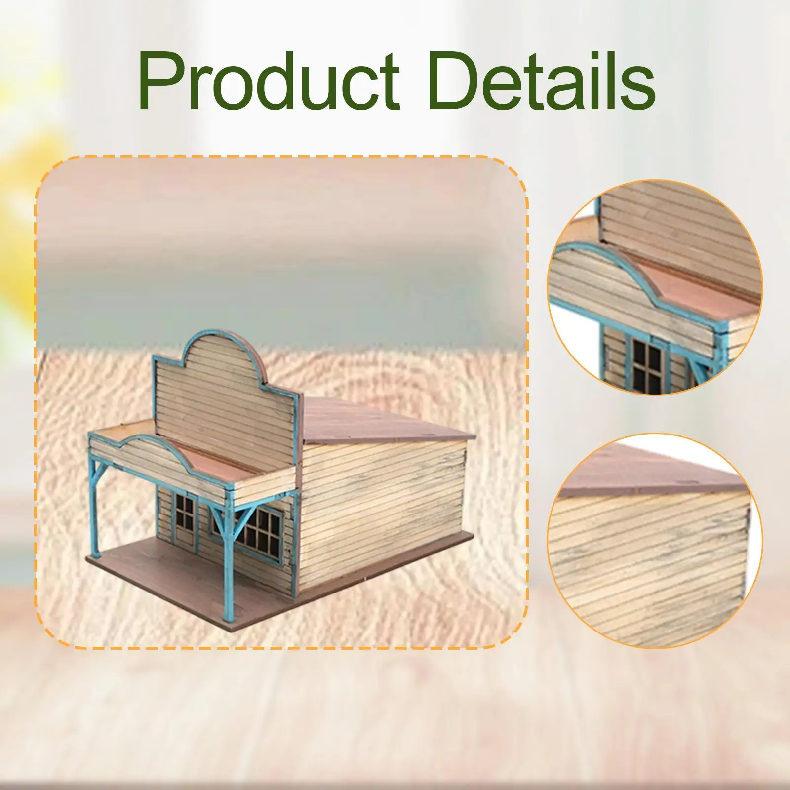 1/72 مدينة بناء أطقم منمذجة لتقوم بها بنفسك مباني المدينة الأوروبية والأمريكية لم تنته مصغرة المشهد نموذج Diorama ثلاثية الأبعاد الألغاز الخشبية