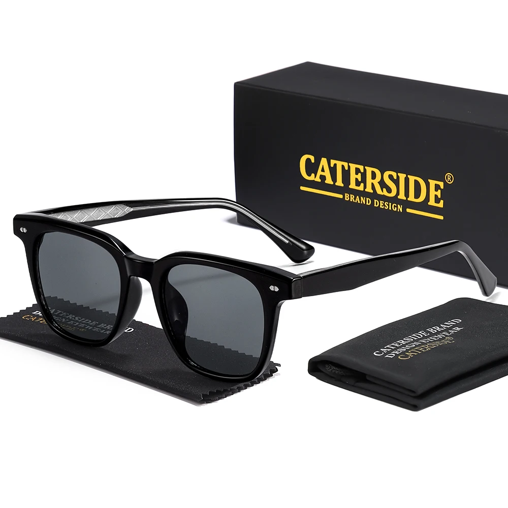 CATERSIDE Mode Herren Quadratische Sonnenbrille Damen Outdoor Reise Sonnenbrille Hochwertige Tr-90 Rahmen Tempelspitzen Brillen Uv400 – Detail 7