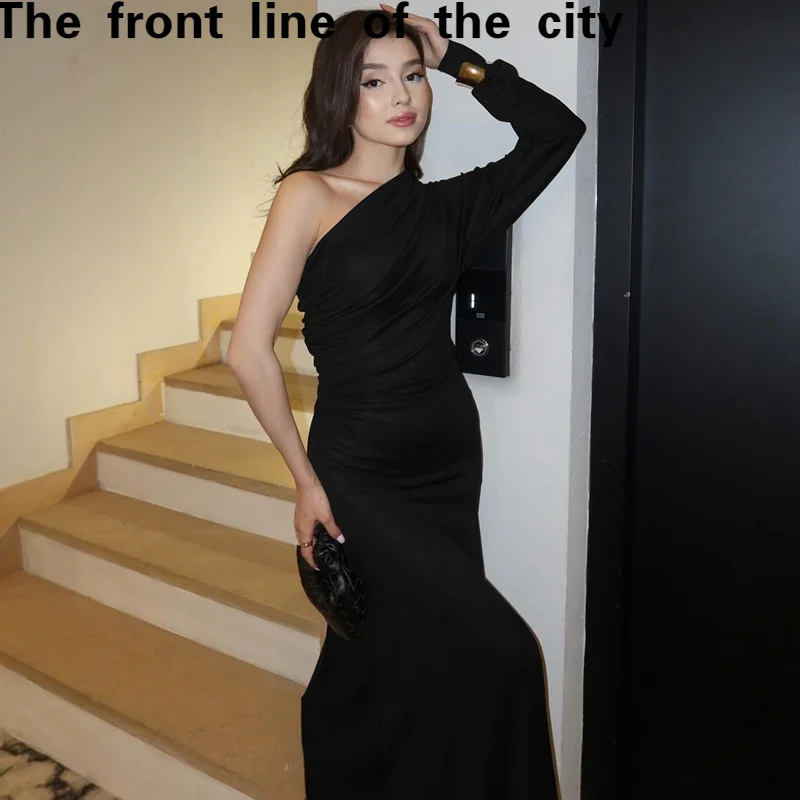 

Сексуальная кружевная облегающая юбка на бедрах Dr Faionable Autumn oulder Bared Цельная юбка трапециевидной формы со средней талией Длинная светящаяся полиэстер