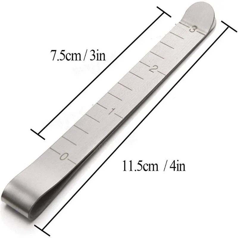 10/1PCS Metal Sewing Clips Stainless Steel Hemming Ruler  3 Inches Clip for Fabric Measuring Quilting DIY Sewing Accessories