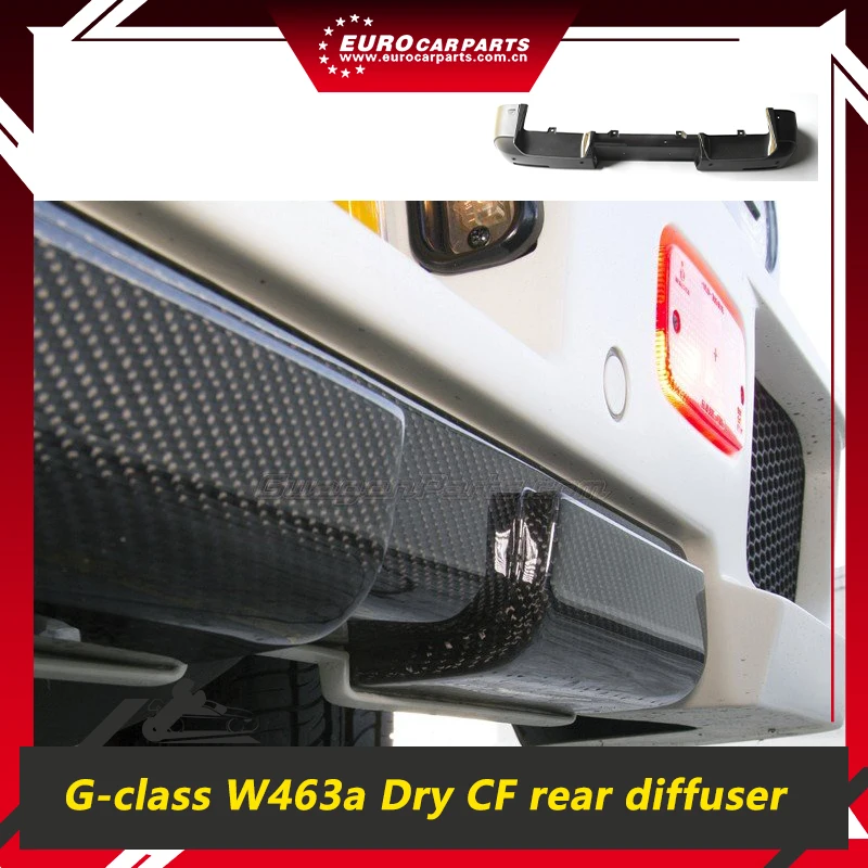 

G-Class W463A G63 B-Style Rear Diffuser W464 G63 Dry Carbon Fiber Material Tail Bumper Lip 2019 Year+ Car Body Parts