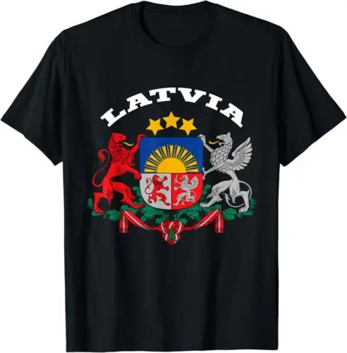 Latvia Coat Of Arms Flag Souvenir T-Shirt