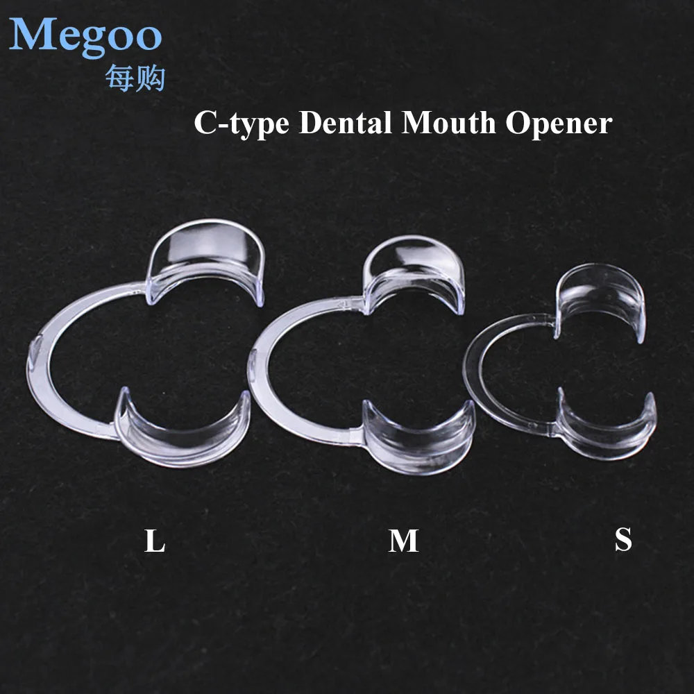 

50Pcs C Type Dental Dentist Mouth Opener Teeth Whitening Lip Cheek Retractor Dental Orthodontic Oral Clean Device