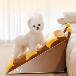 Dog House Dog Stairs Pet 2/3 Steps Stairs for Small Dog Cat Pet Ramp Ladder Anti-slip Removable Dogs Bed Stairs Pet Supplies