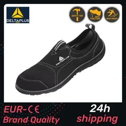 Scarpe antinfortunistiche antistatiche antiscivolo di marca DELTAPLUS puntale protettivo in acciaio antiurto, comode scarpe antinfortunistiche antiperforazione