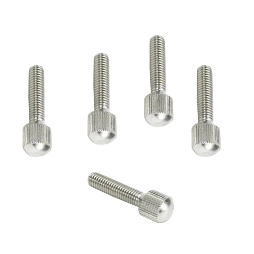 M2 M2.5M3 M4 M5 M6 GB836 304 Stainless Steel Knurled Bolt Small Head Screw Hand Tighten ThumbScrew Curtain Lock Thumb Screw