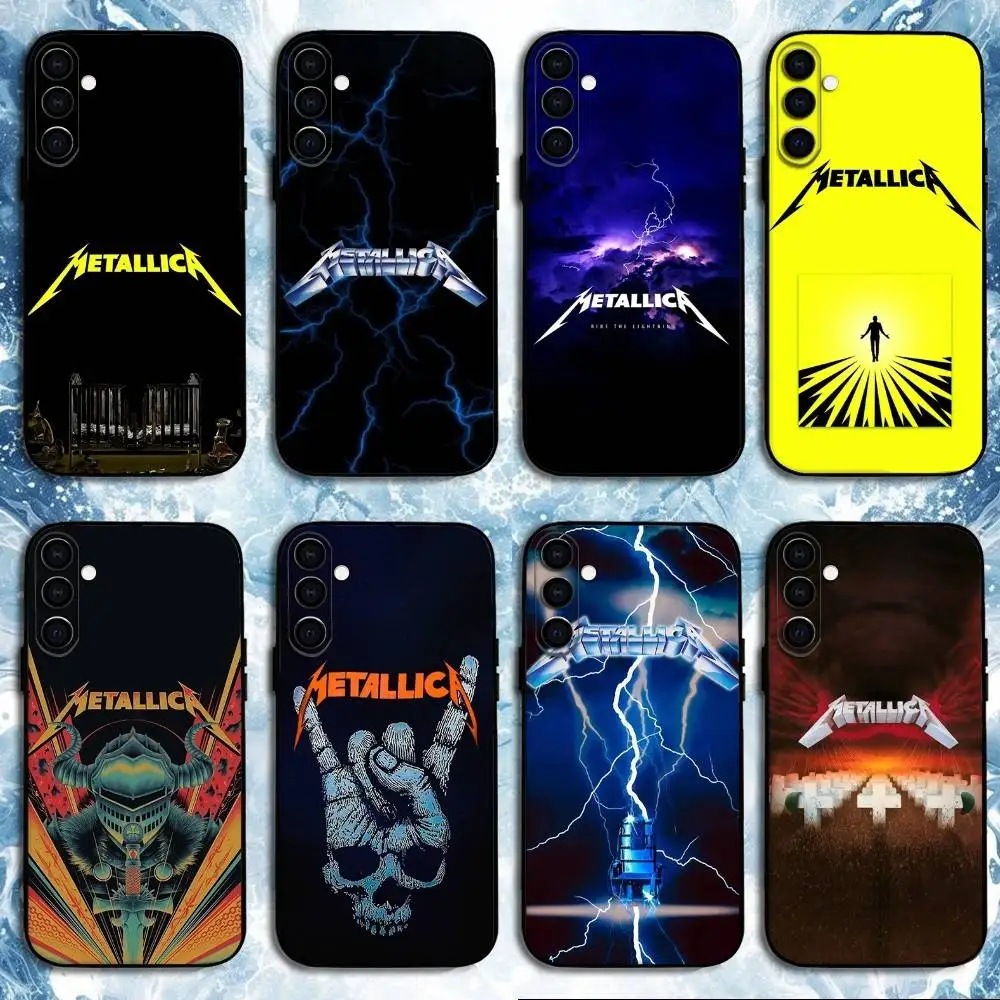 

72 S-Seasons M-Metallica Band Phone Case For Samsung Galaxy A73,A72,A71,A70,A53,A52,A51,Others Soft Black Shell