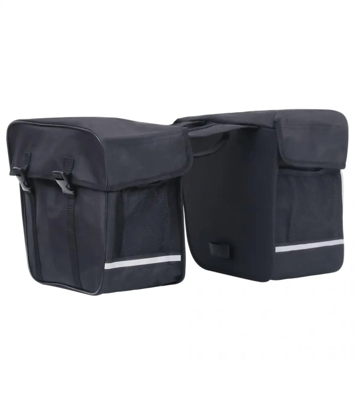 Bicycle bags and suitcases Double bag for bicycle waterproof bag 35 L Black