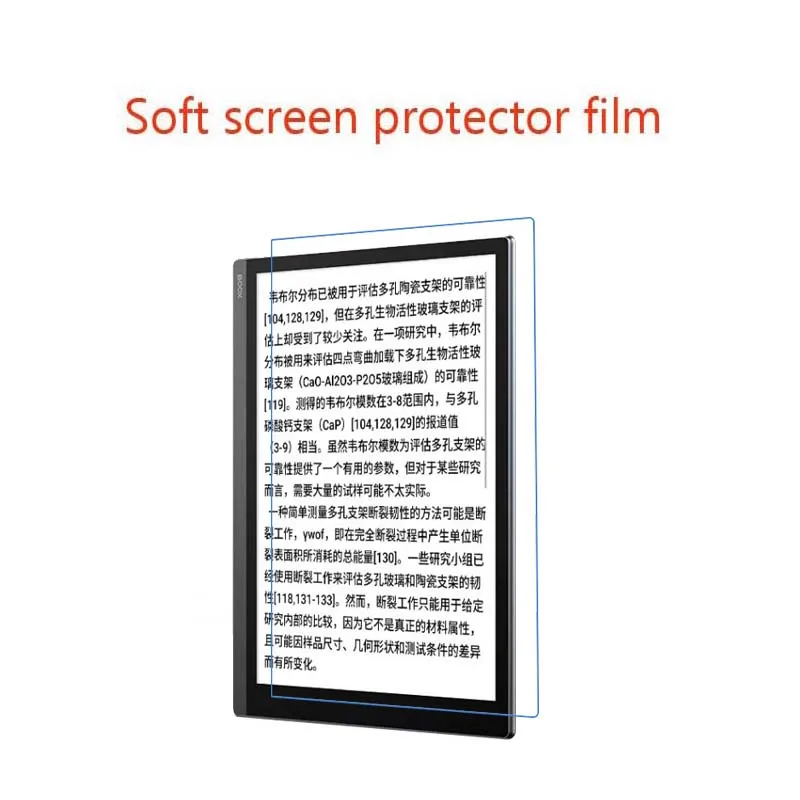 Matte Anti-Glare/ Clear HD PET Soft Screen Protector Protective Guard Film For BOOX  Note X3 Pro 10.3inch，3pcs