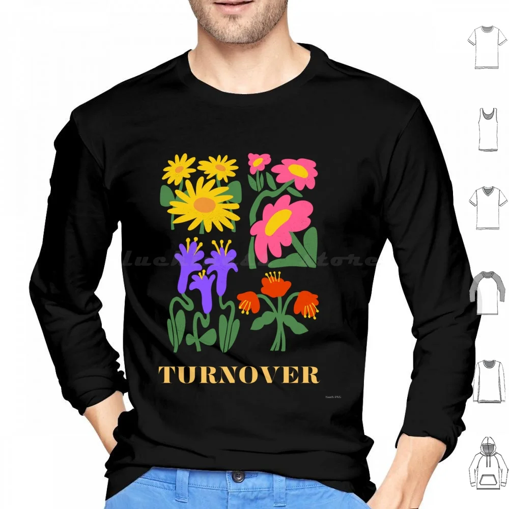 Turnover Band Hoodie cotton Long Sleeve Turnover Band Peripheral Vision Music Emo Pop Punk Turnover Band Indie Album