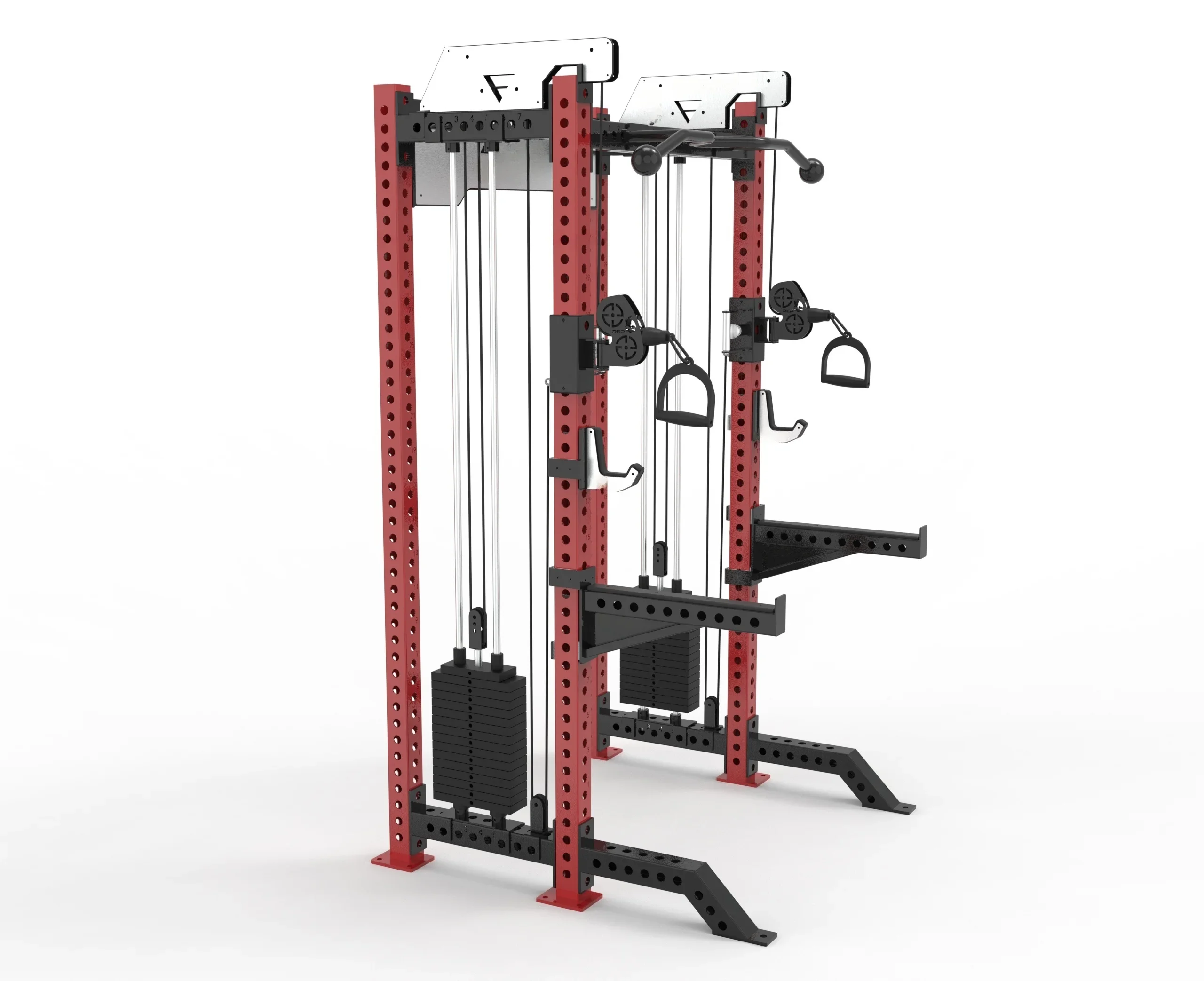 

Cable Squat Rack With 70kg Weight Stack for GYM Half Rack With Adjustable System