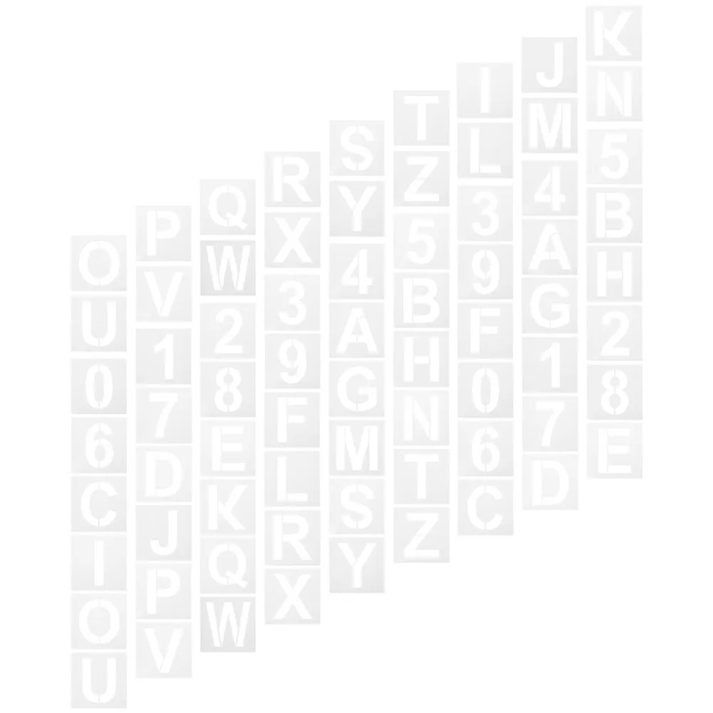 

Набор из 36 шаблонов для обучения: трафареты для рисования букв и цифр, большие полые шаблоны алфавита для поделок, школьных проектов и домашнего творчества