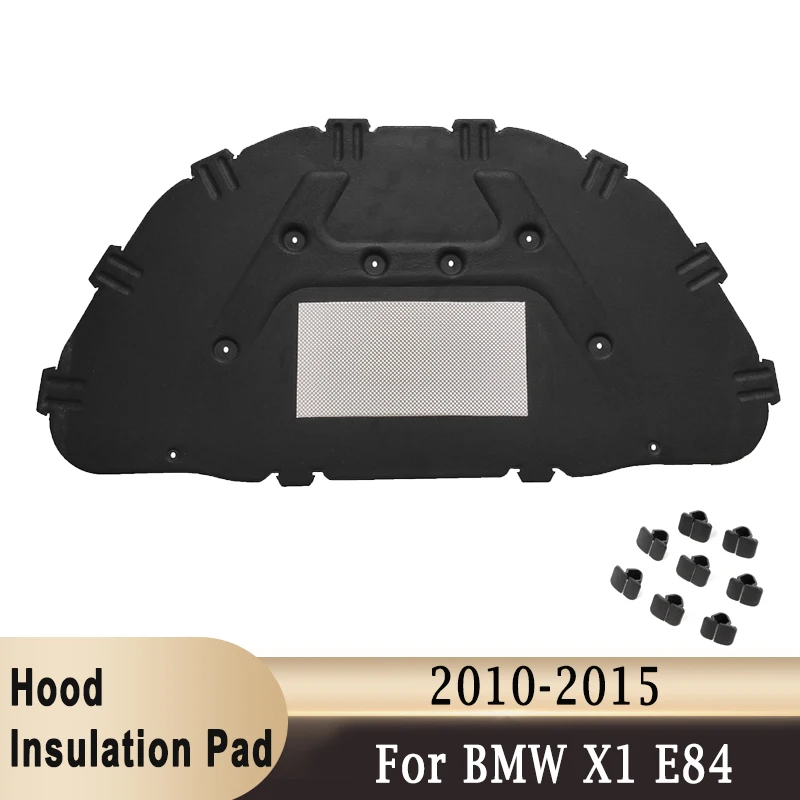 Front Hood Engine Sound Heat Insulation Pad Soundproof Cotton Cover Thermal Heat Insulation Pad Mat For BMW X1 E84 2010-2015 