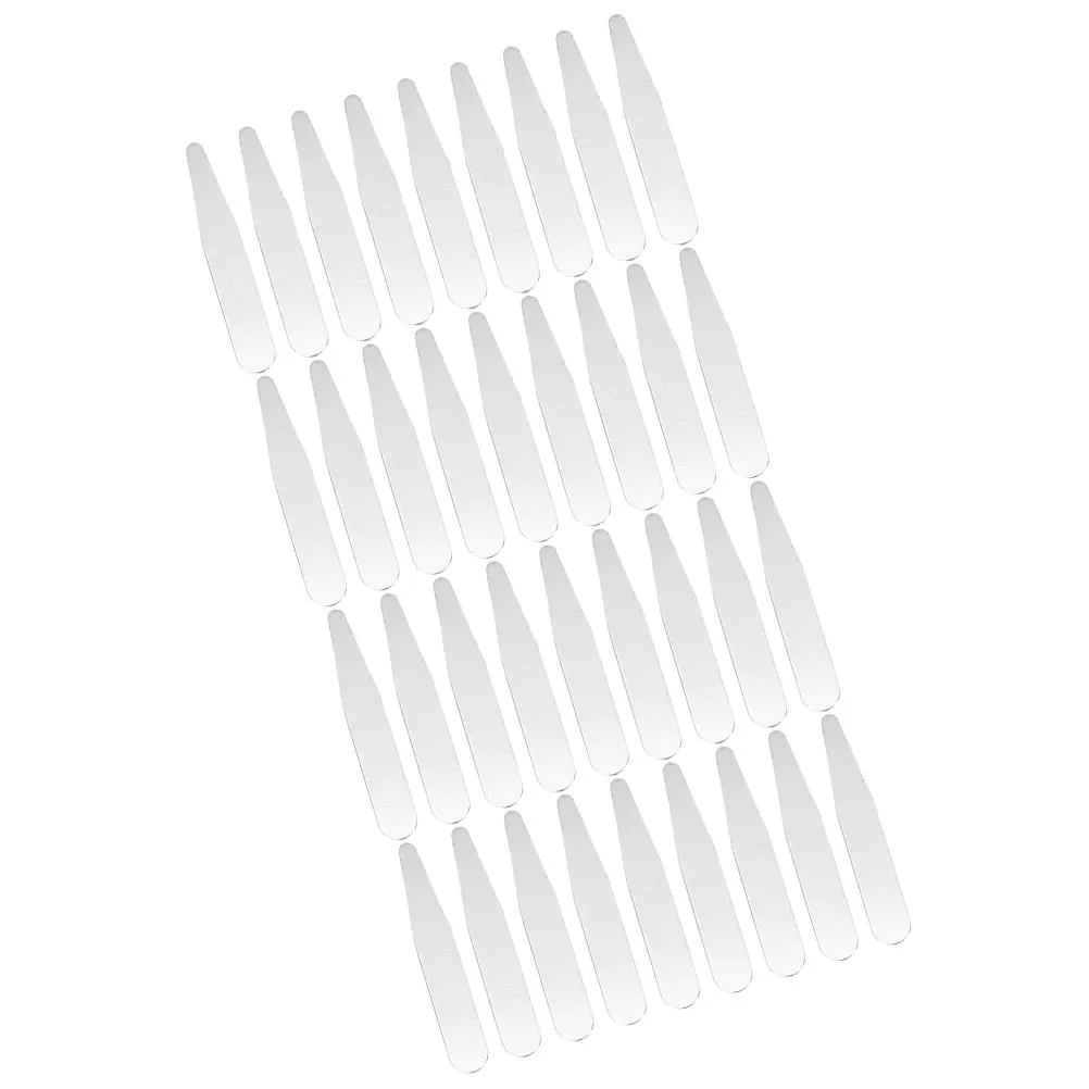 

36pcs Collar Stays Metal Inserts for Men Dress Shirts Acrylic Collar Bone Shaper Box Storage Smooth Surface Anti Rust