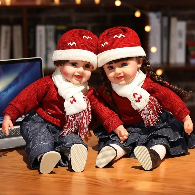 

60cm Bed Press Dolls, a Pair of Wedding Gifts for the Newlyweds, Bedside Ornaments, Wedding Room Decoration Dolls, Including Musical Instruments